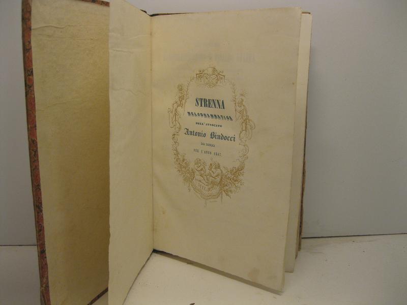 Strenna melodrammatica dell'avvocato Antonio Bindocci da Siena per l'anno 1847